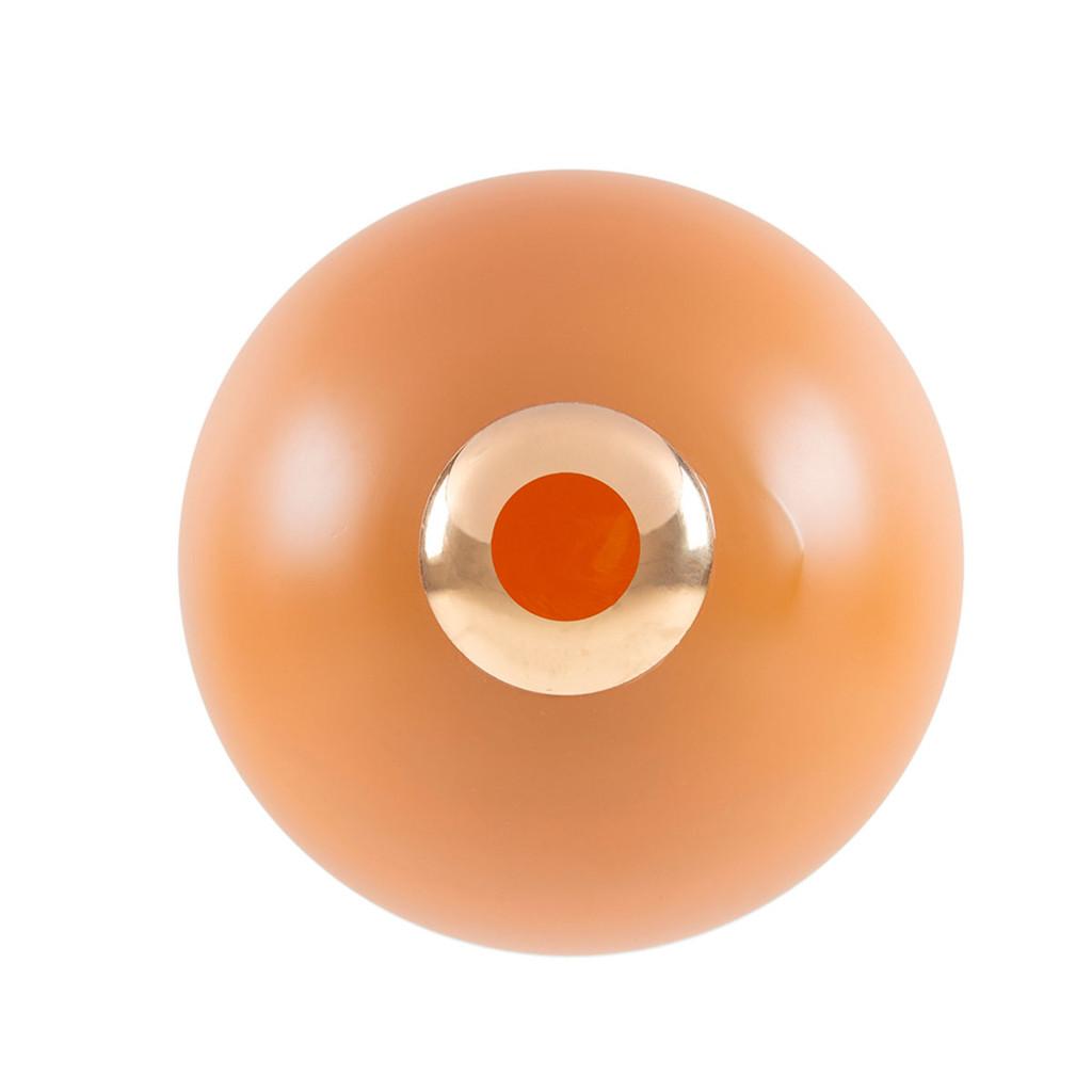 Vaso vidro Round mostarda 25x24cm