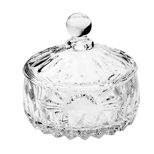 Potiche decorativa cristal Louise 14x14cm transparente