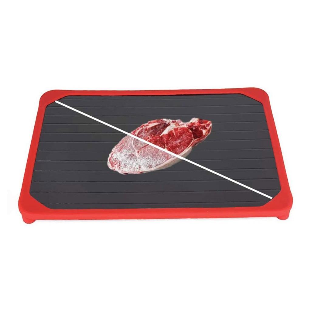 Tábua para descongelar alimentos com borda em Silicone 29,6 x 1,5 x 21 cm