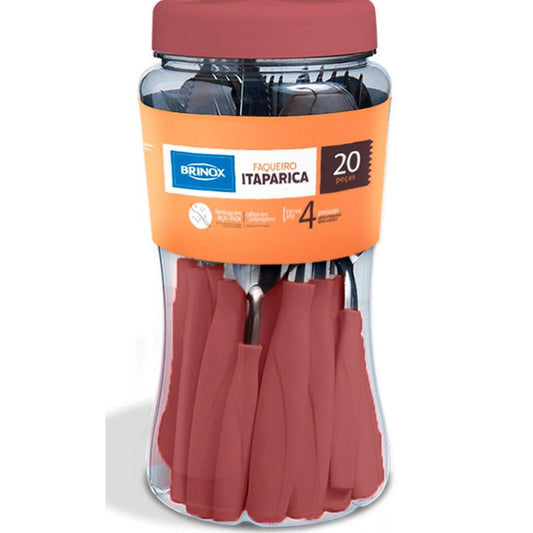 Faqueiro Itaparica 20 peças - Rosa Malva