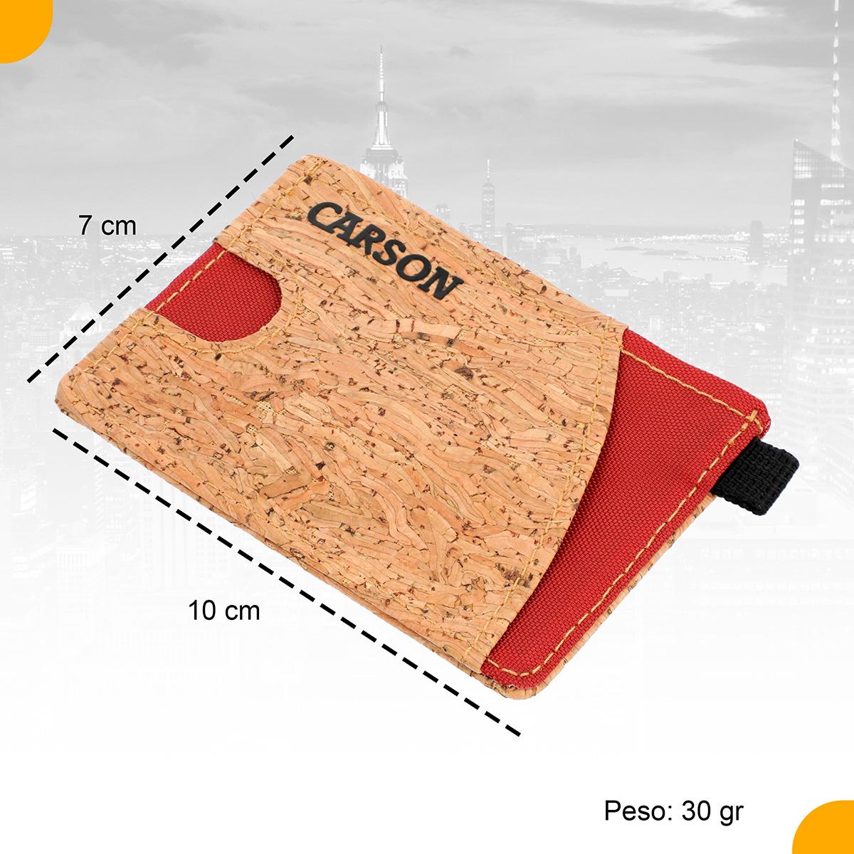 Carteira Porta Cartão Premium Carson Com Divisórias Proteção