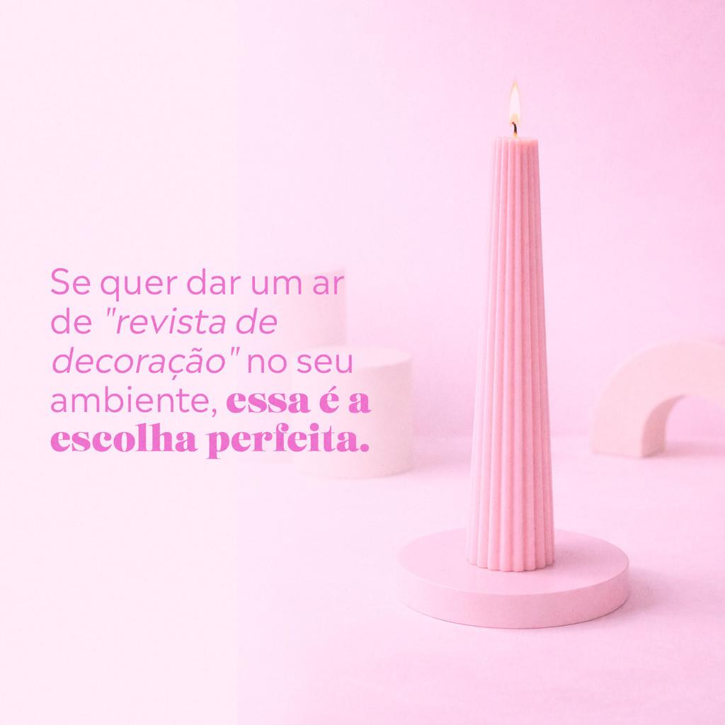 Vela Decorativa Torre Com Design Escultural 22,5Cm E 100g