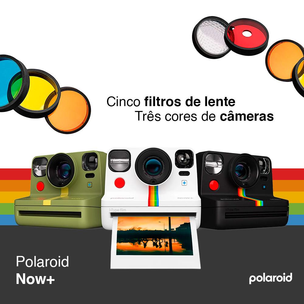 Câmera Instantânea Polaroid Now+ 2ª Geração Bluetooth Sustentável Com 5 Filtros De Lente