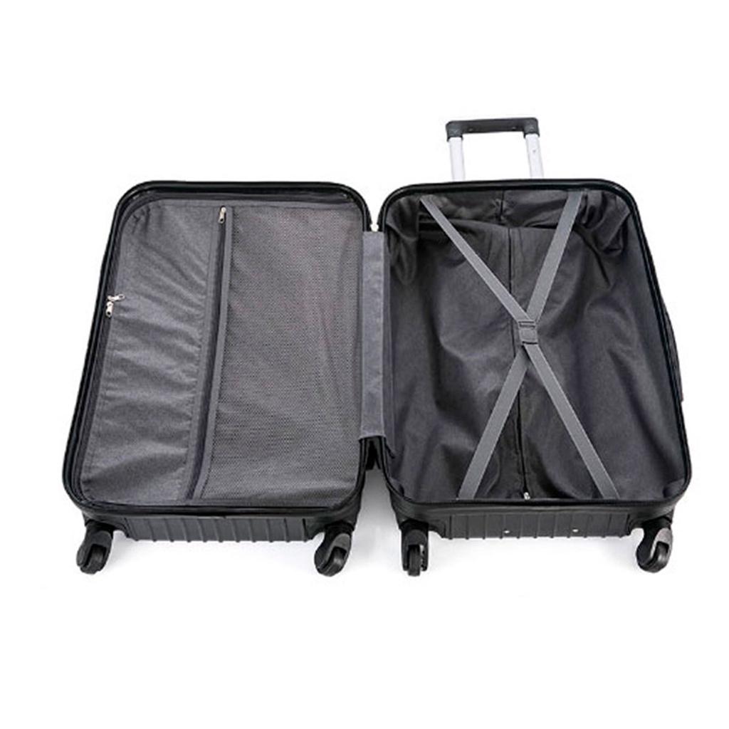 Kit com 3 Malas Macaíba (P/M/G) Preta