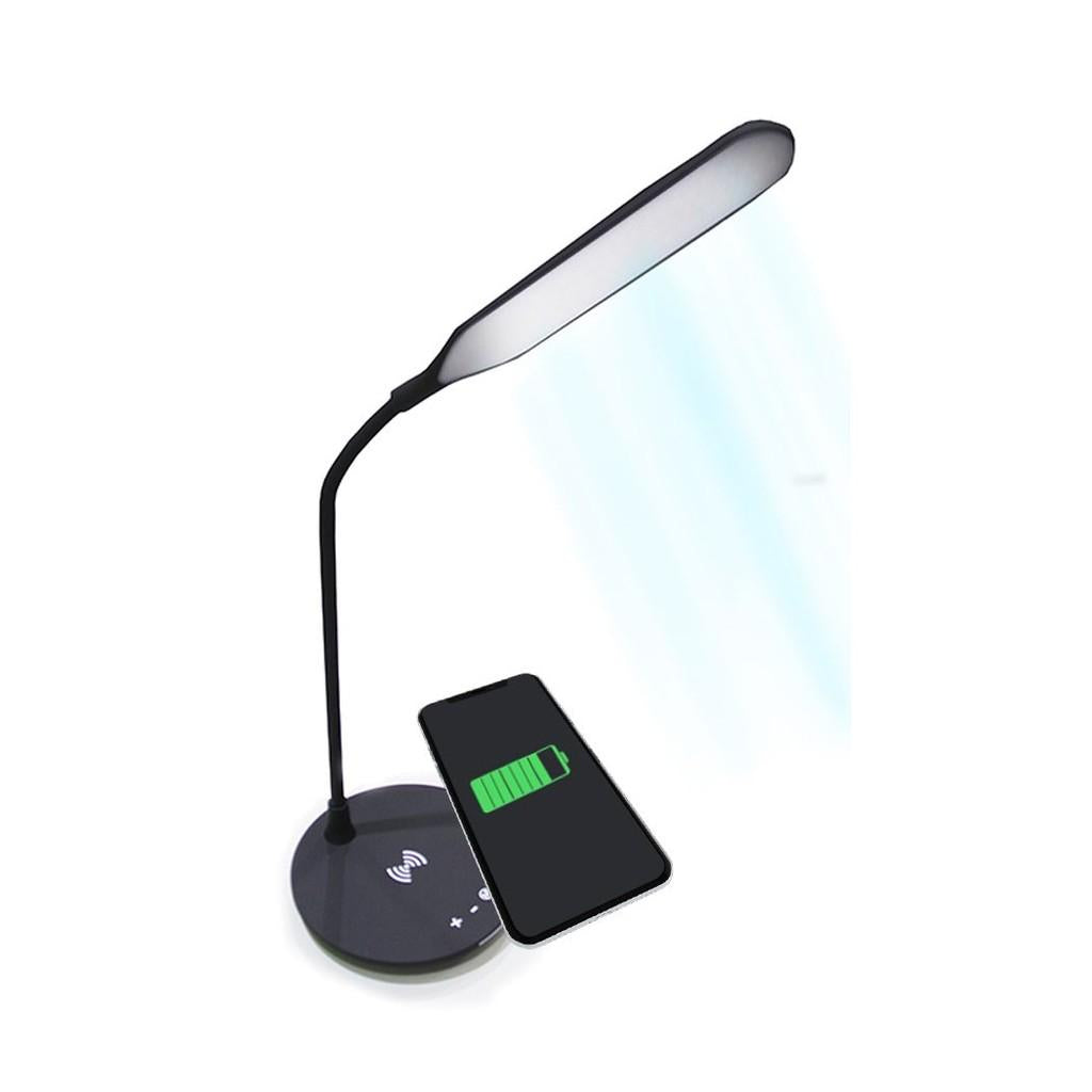Luminária LED flexível Vivitar PWRFL com base para carga sem fio de Smartphone