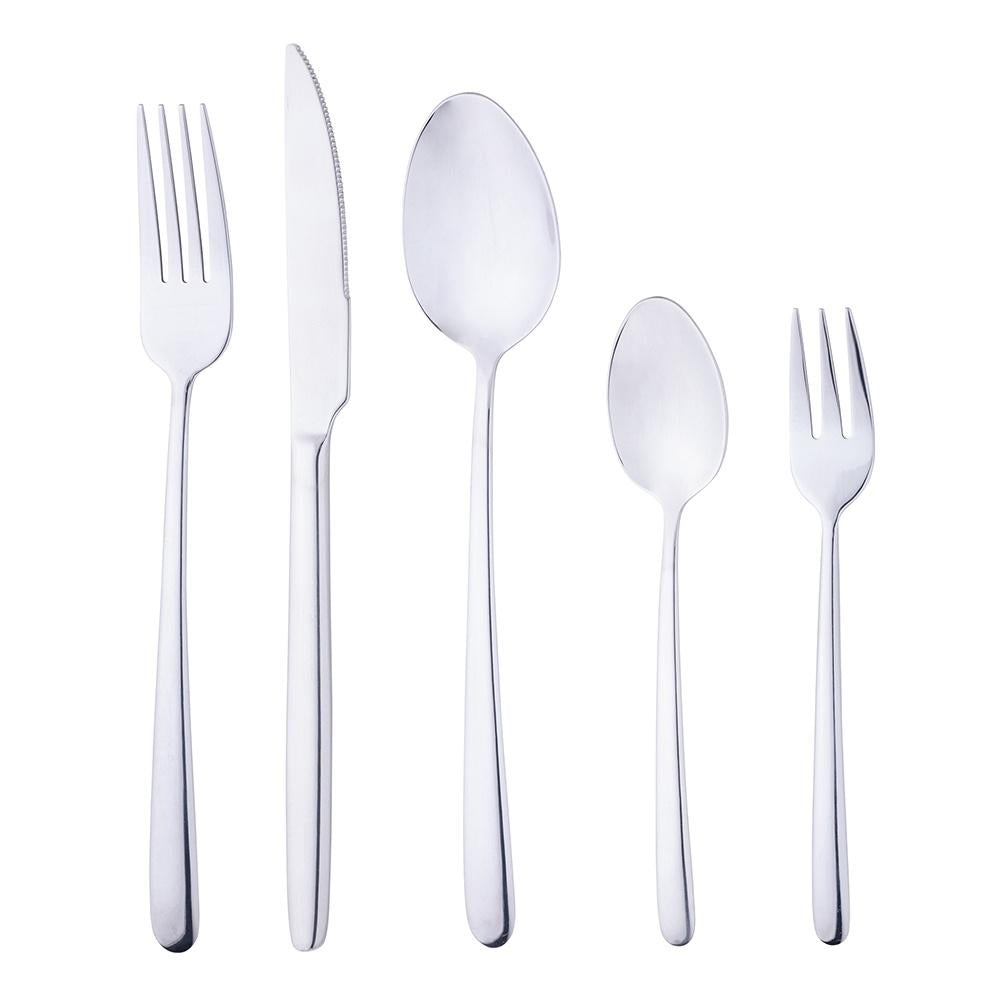Faqueiro com 30 peças de aço inox Viena