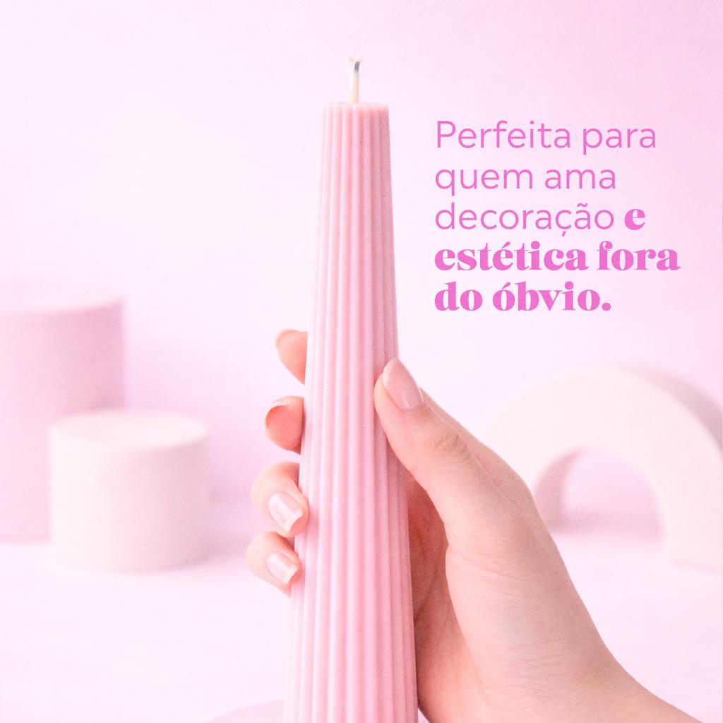 Vela Decorativa Torre Com Design Escultural 22,5Cm E 100g