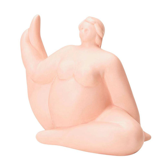 Escultura yoga em cerâmica 13 x 16 x 9 cm