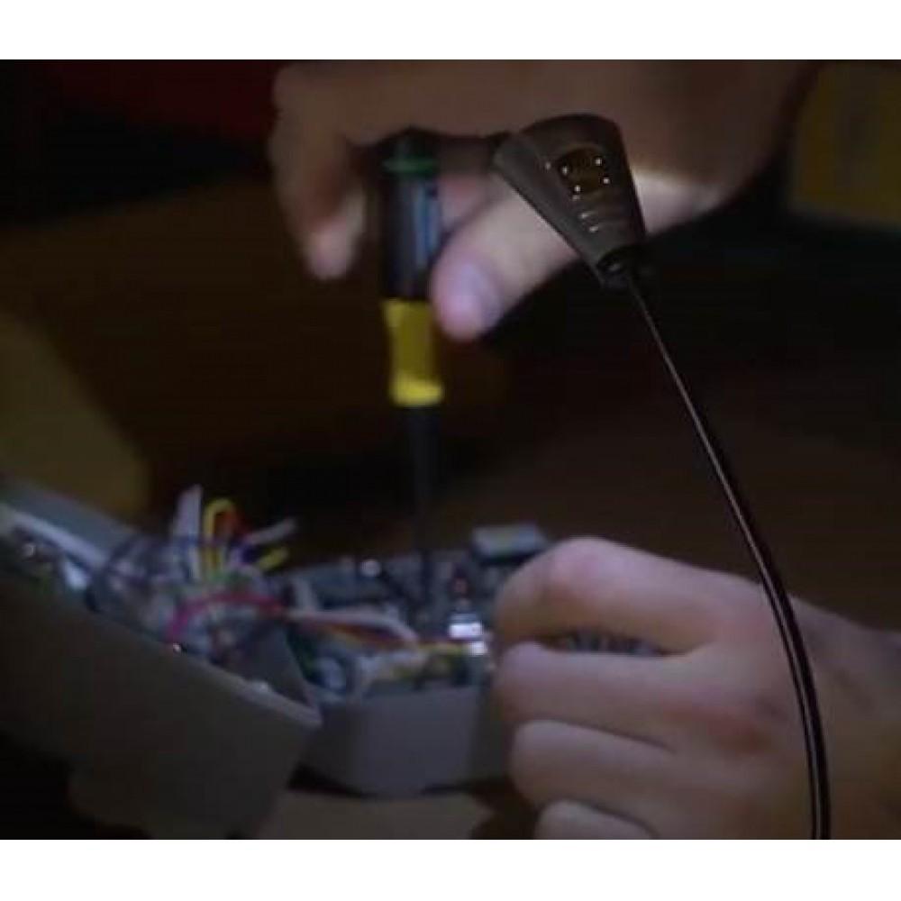 Kit Marcador De Página Com Lente 3x E Luminária Led Flexível