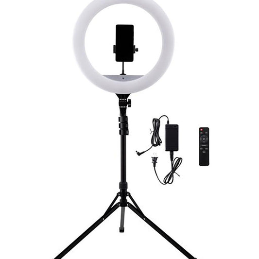 Luminária Ring Light 18 polegadas c/ Tripé, controle remoto e encaixe para Smartphone