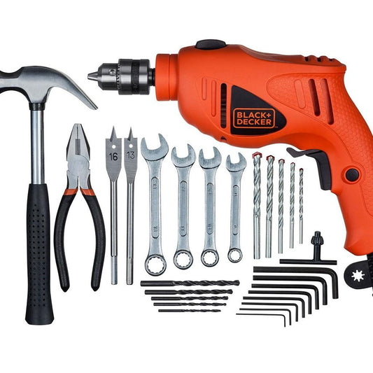 Furadeira de impacto 3/8´´ 127V VVR com Kit 26 acessórios