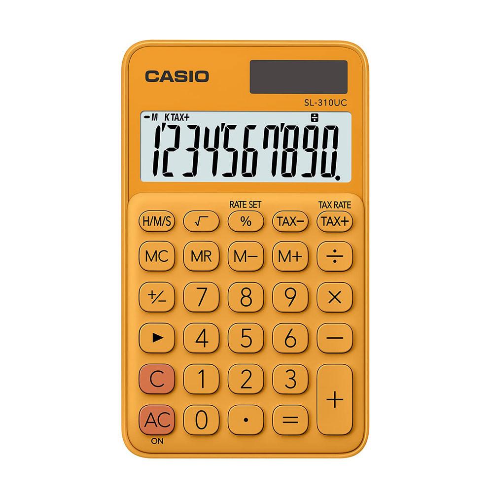 Calculadora Portátil Casio c/ visor amplo 10 dígitos e alimentação Dupla