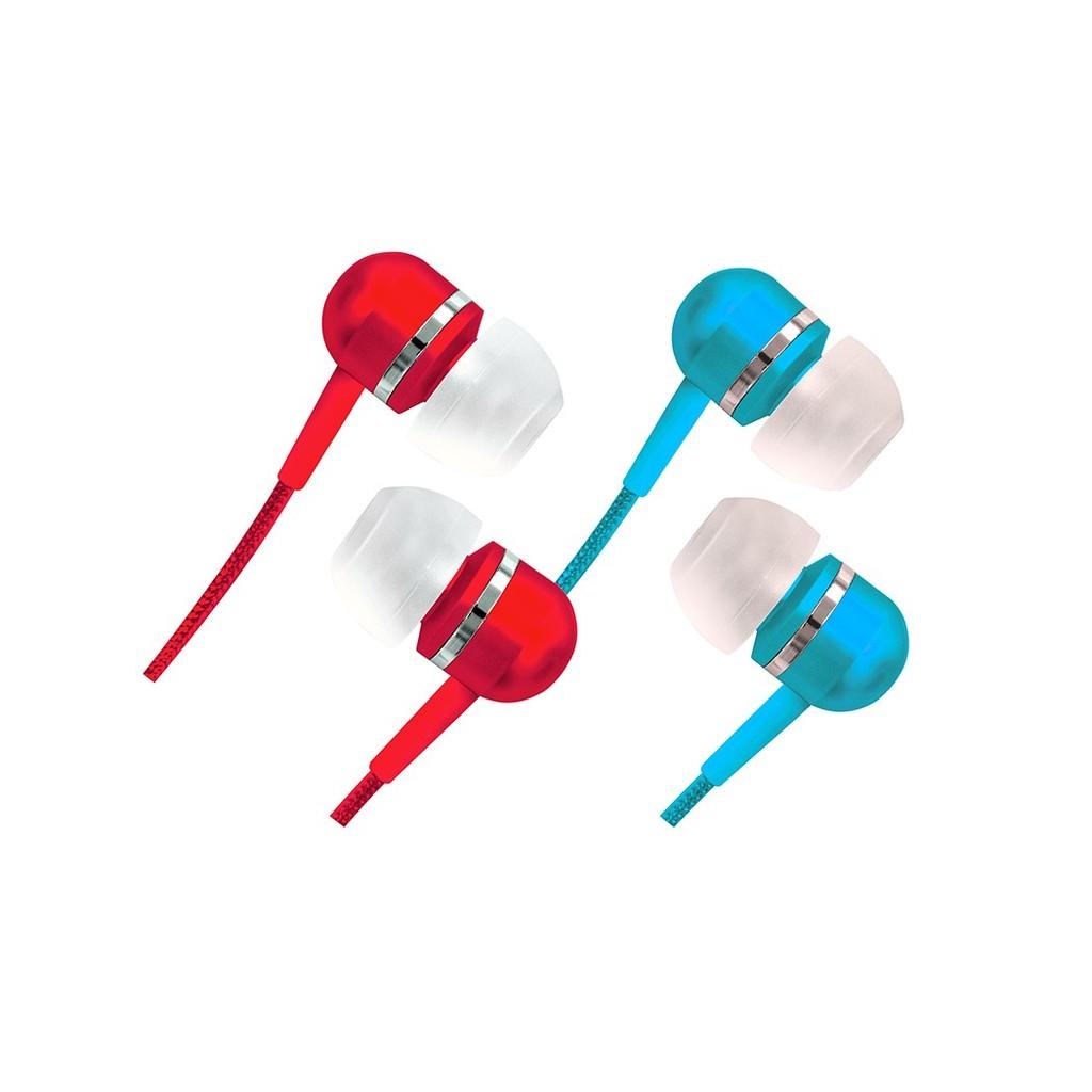 Fone de ouvido estéreo tipo earphone com isolamento acústico
