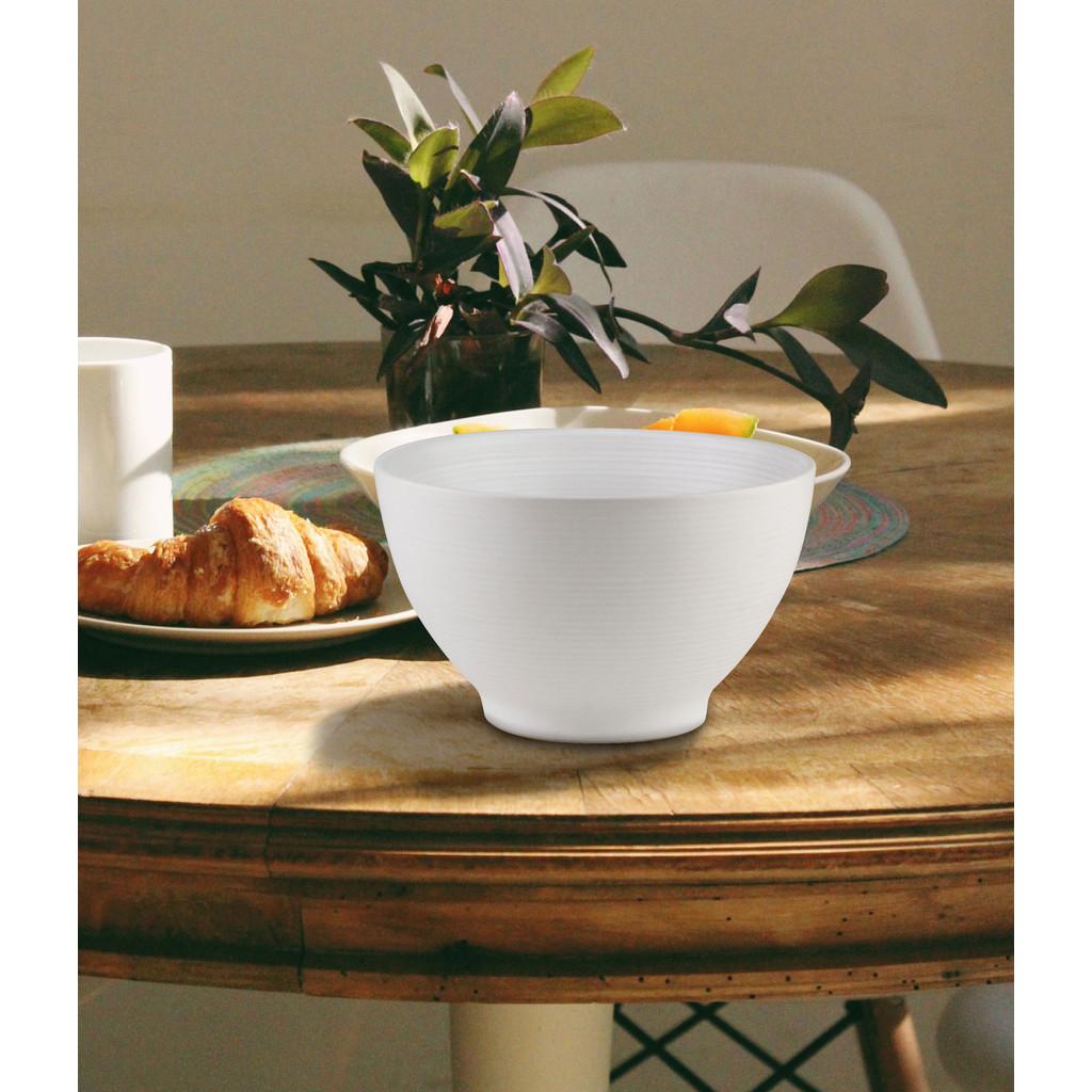 Conjunto com 2 bowls de cerâmica 13cm 620ml branco