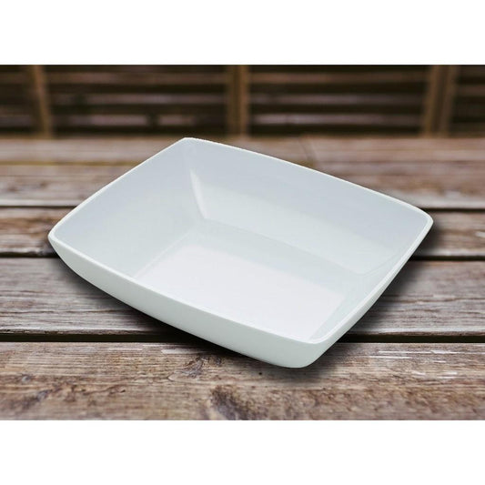 Saladeira melamina branca 33x28x9cm