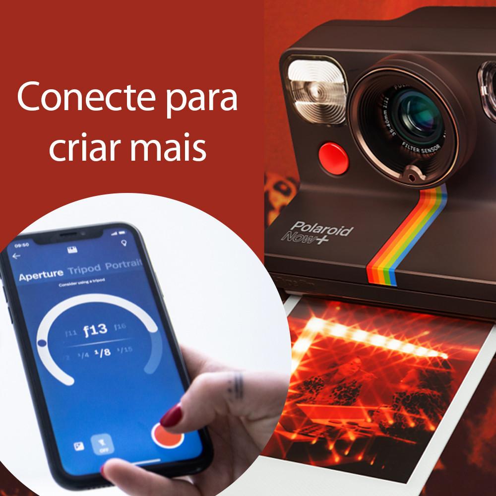 Câmera Instantânea Polaroid Now+ 2ª Geração Bluetooth Sustentável Com 5 Filtros De Lente