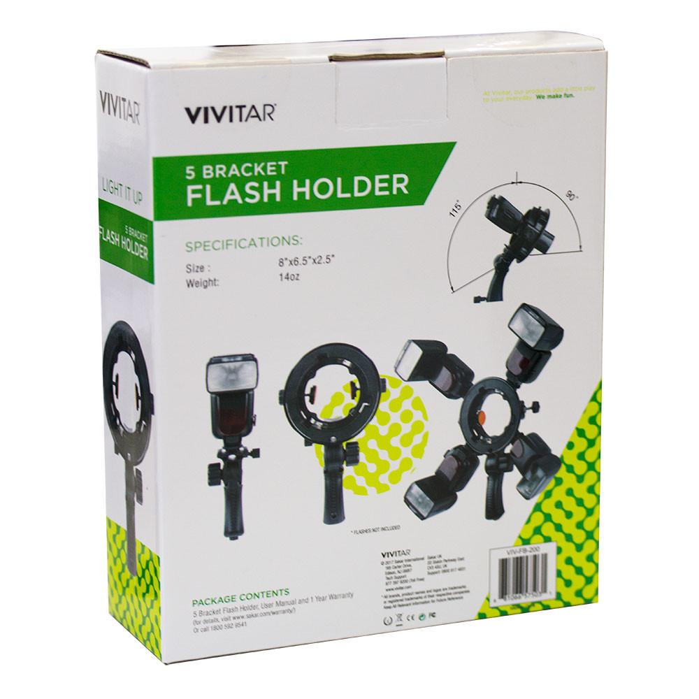 Suporte profissional Vivitar VIVFB200 para até 5 acessórios fotográficos