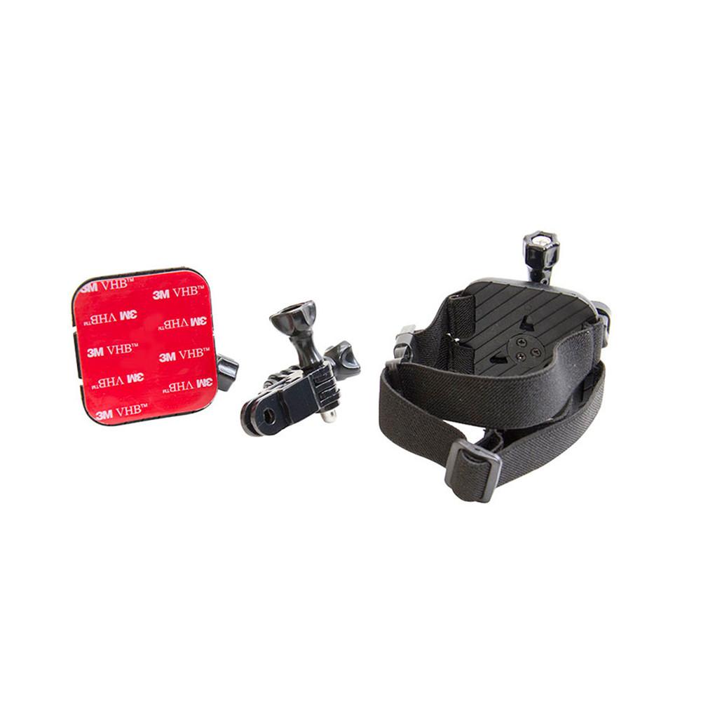 Kit Skate: Rampa dupla c/ plataforma em ABS e Suportes p/ câmera de ação em capacete