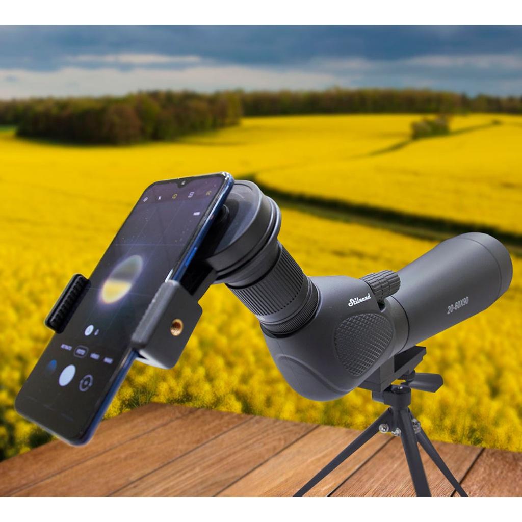 Luneta 20-60x90 mm com adaptador para Smartphone