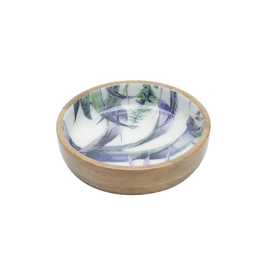 Bowl de madeira Flower 20x5cm