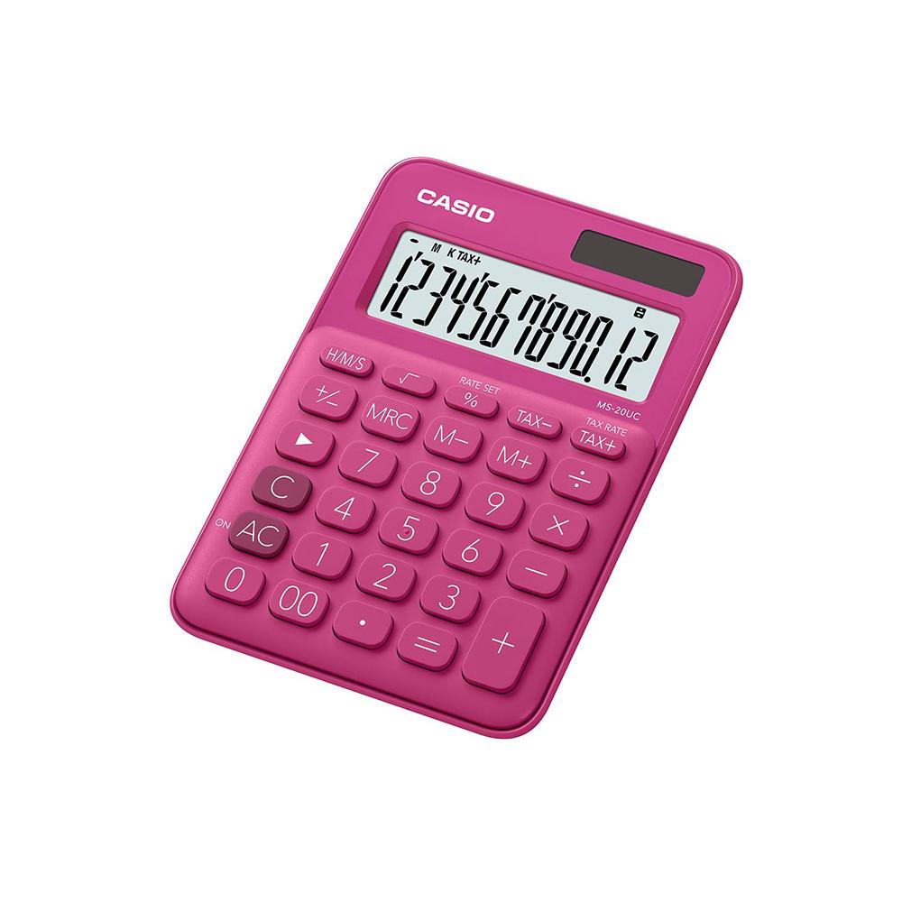Calculadora compacta Casio de mesa c/ visor amplo 12 dígitos