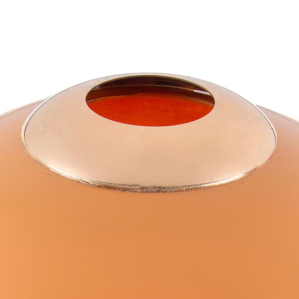 Vaso vidro Round mostarda 25x24cm