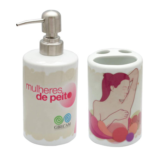 Kit toilet em cerâmica branca