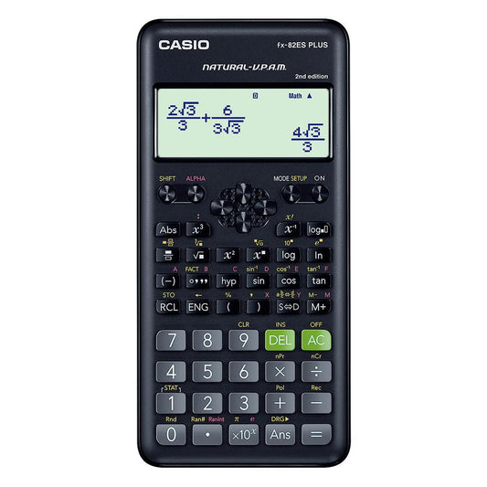 Calculadora científica Casio 252 funções, visor 4 linhas FX-82ESPLUS-2-S4DT