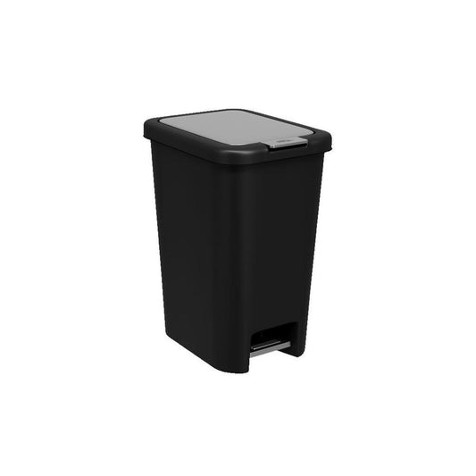 Lixeira com Pedal 20 L Double Coza 34,2 x 25 x 43,5 cm - Preta