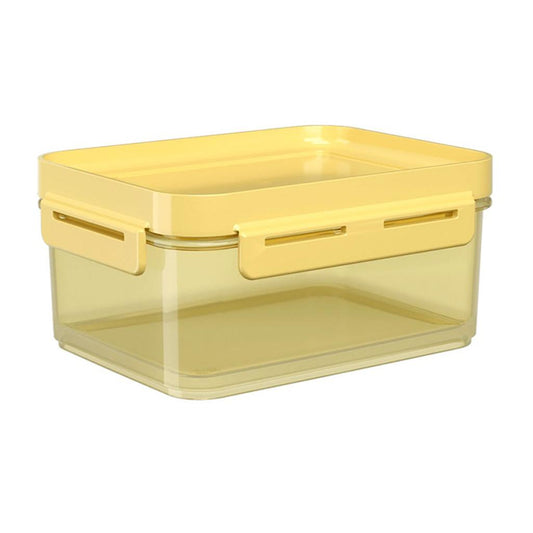 Pote Hermético Flap 1 litro Coza 18,5 x 14,5 x 8,5 cm - Amarelo