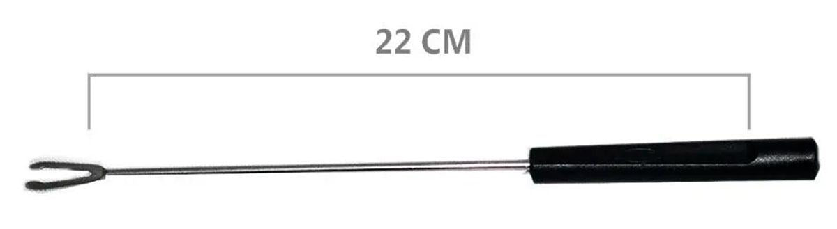 Kit para fondue 10 Peças Fondue e Petiscos 19,5x19,5x16 cm