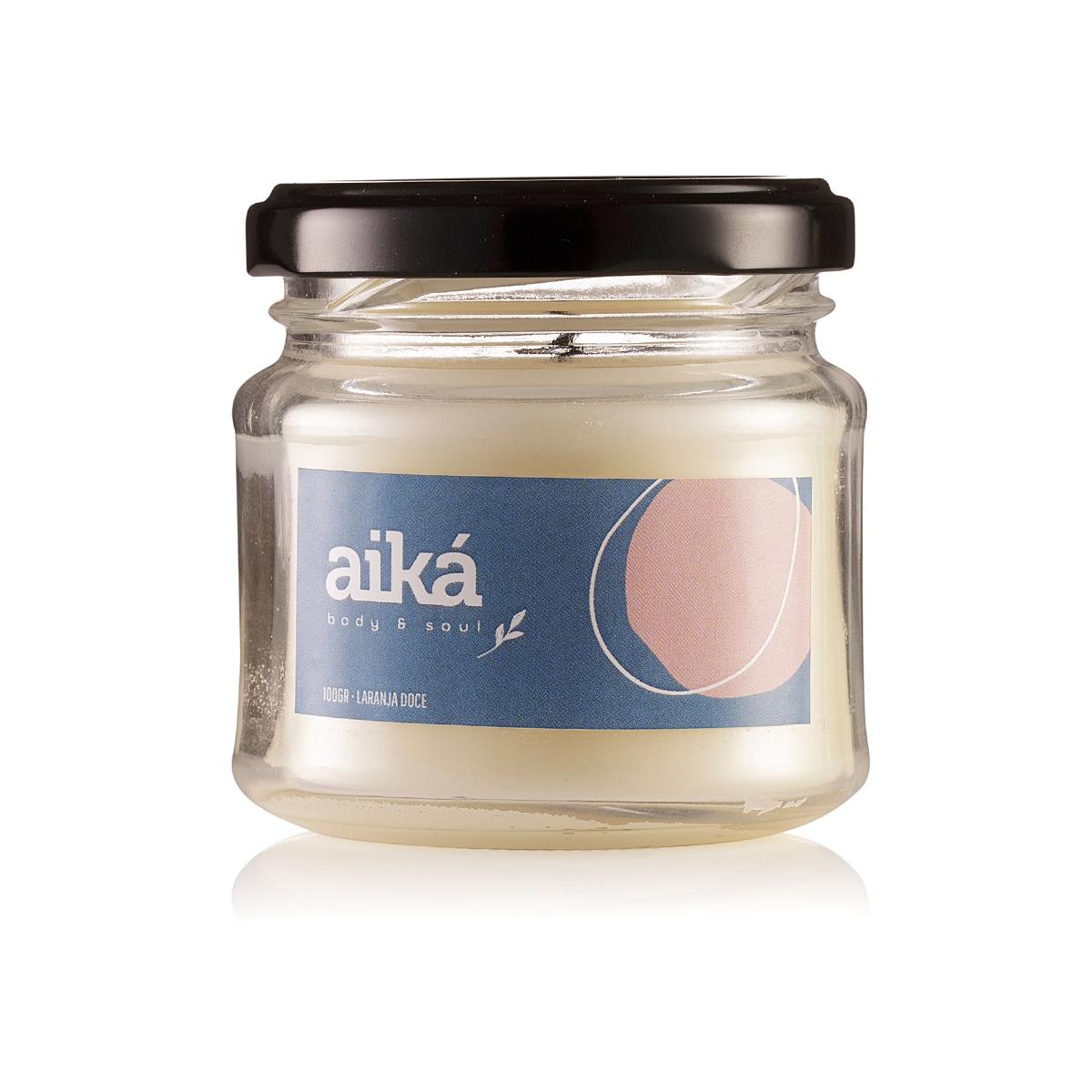 Vela Decorativa Aromática Perfumada 100g Óleo Essencial Aiká