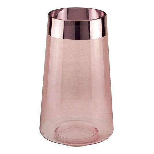 Vaso vidro rosa 17x29cm