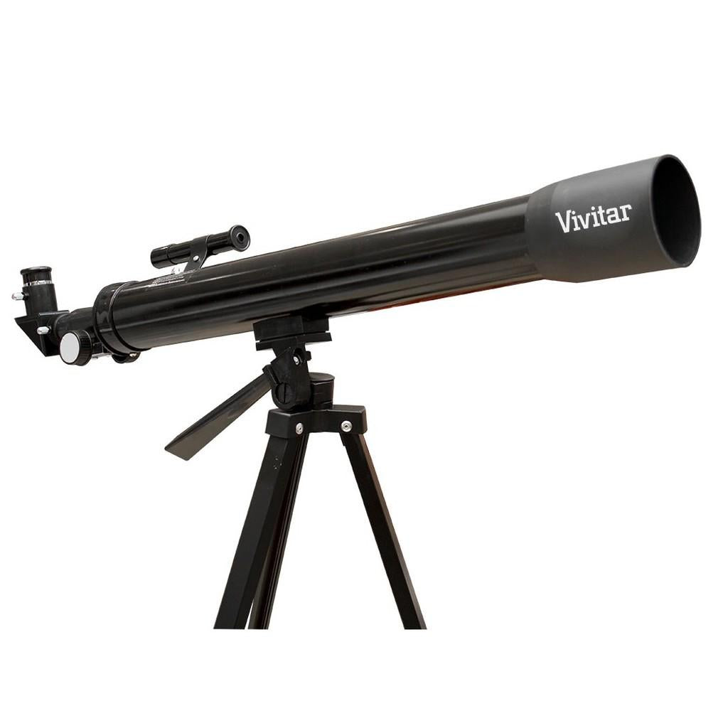 Telescópio 75x/150x, 600 mm, 2 oculares, Localizador 3x, Manopla e Tripé 1,2m - Preto