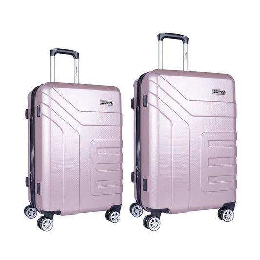 Mala viagem Primicia Livorno ABS Rodas duplas 360° Média - Rosa