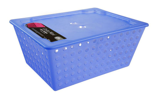 Cesta Maxi C/ Tampa Coza 39 x 30 x 16,8 cm Azul