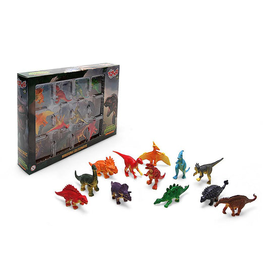 Brinquedo Miniaturas Realistas Dinossauros Explorar e Colecionar Toyng