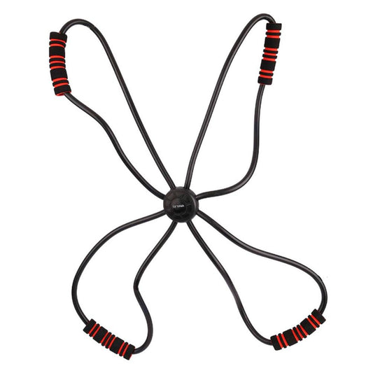 Faixa elástica em cruz para atividade Física