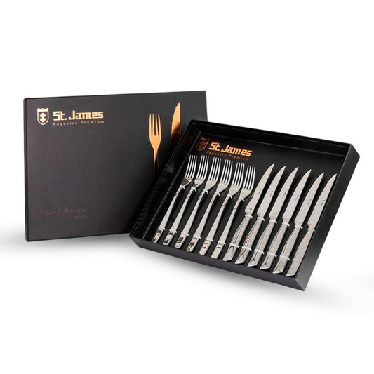 Jogo De Churrasco St. James 12 Peças Wish Inox Resistência E Qualidade