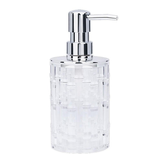 Porta Sabonete Líquido e Álcool Gel Nouveau 350Ml - Cristal - Haus Concept 7,5 x 17,4 cm