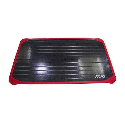 Tábua para descongelar alimentos com borda em silicone 25,5 x 1 x 21 cm