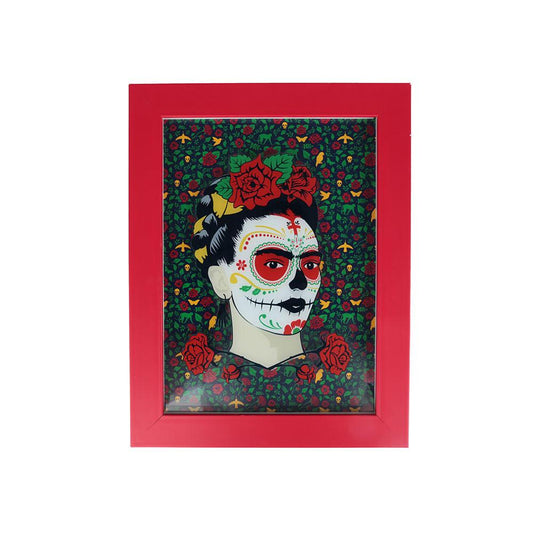 Quadro Frida Kahlo em Madeira