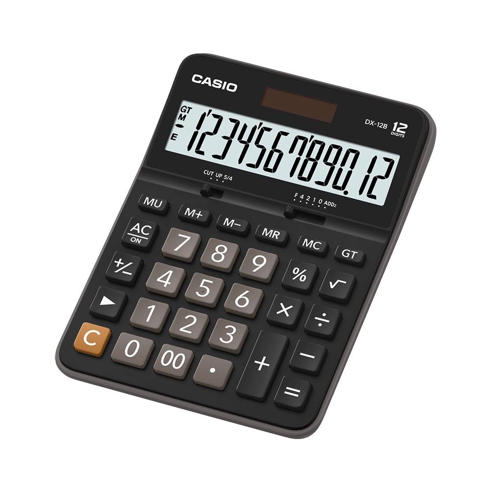 Calculadora de mesa com visor amplo de 12 dígitos