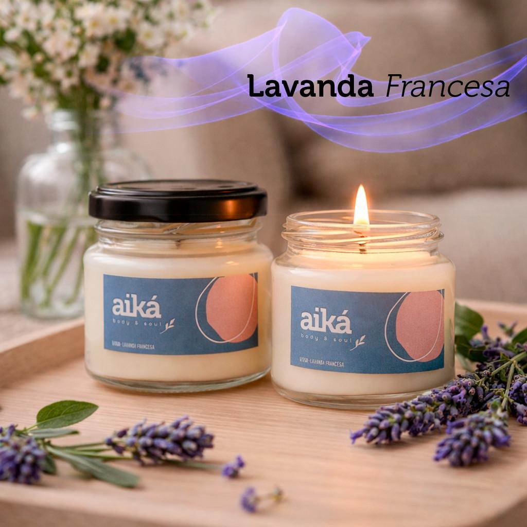 Vela Decorativa Aromática Perfumada 100g Óleo Essencial Aiká