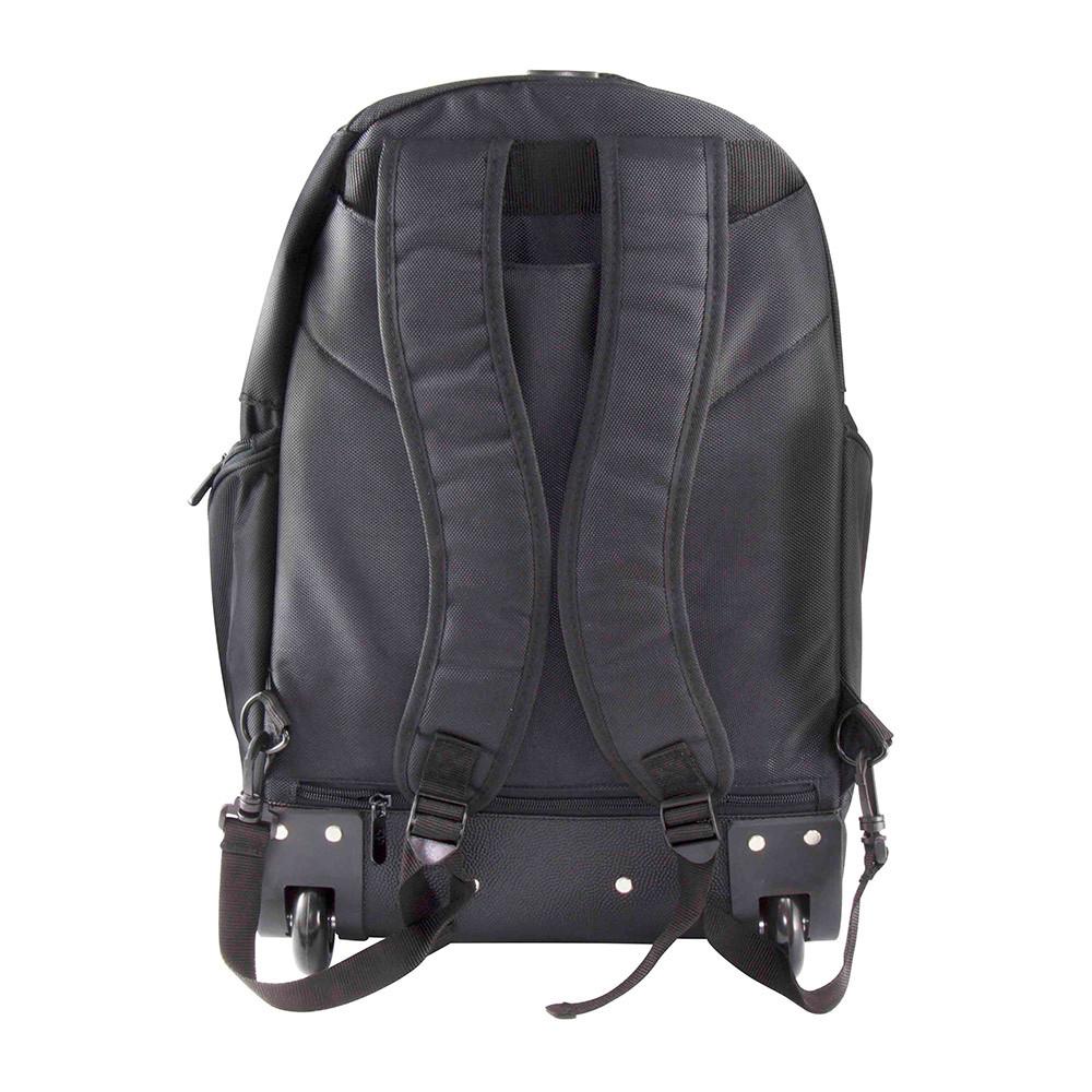 Mochila executiva com carrinho Primicia Poliéster - Preta e Travesseiro de pescoço