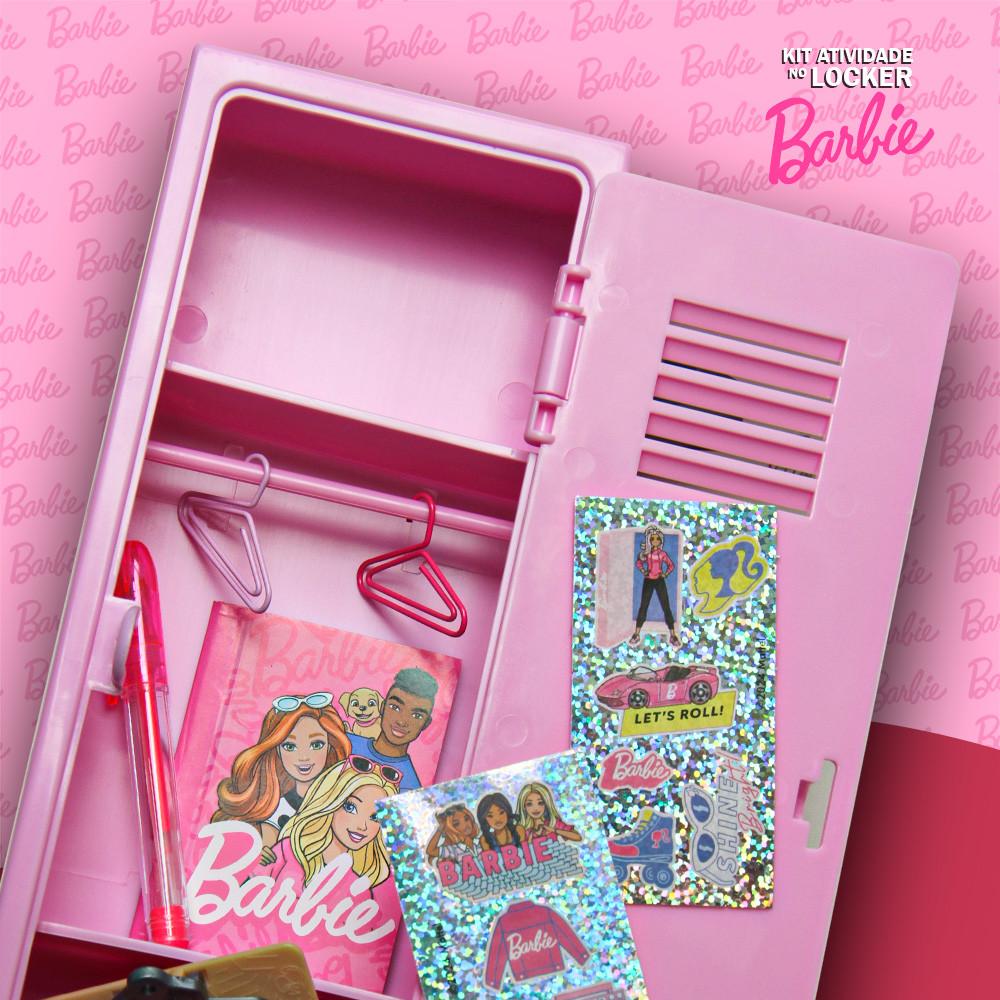 Kit Atividade Locker Barbie Toyng Criatividade E Estilo