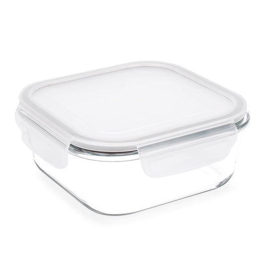 Pote Quadrado Hermético Lock&Stock 1100Ml - Brinox 18,5x18,5x7,5 cm