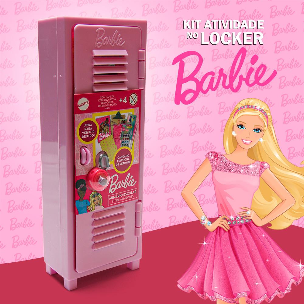 Kit Atividade Locker Barbie Toyng Criatividade E Estilo