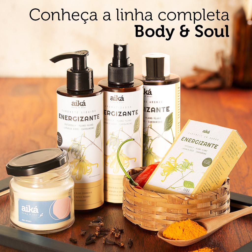 Vela Decorativa Aromática Perfumada 100g Óleo Essencial Aiká