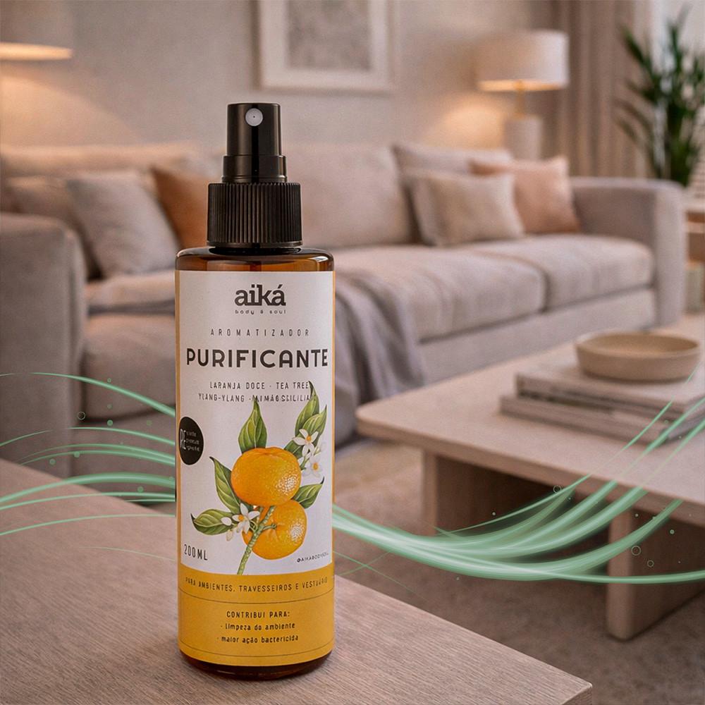 Aromatizador De Ambiente Spray 200ml Óleos Essenciais Aiká